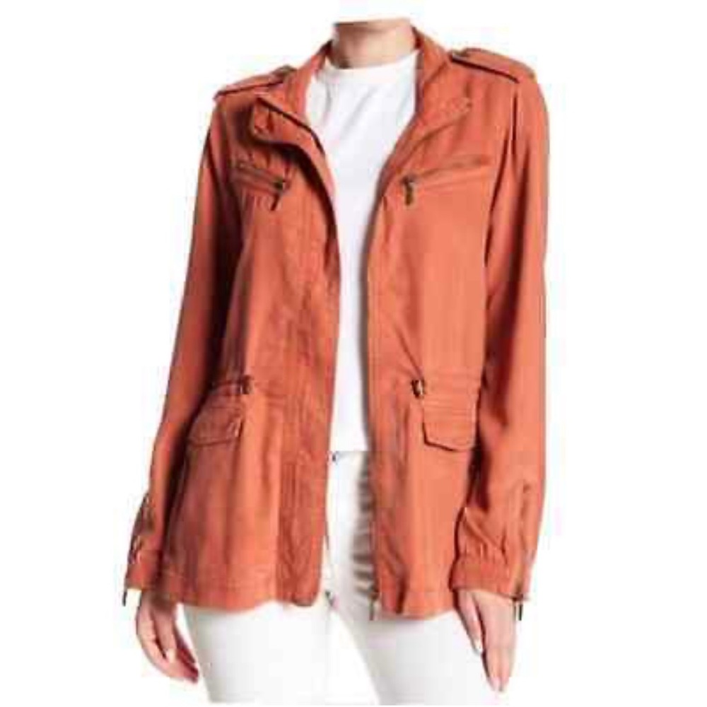 Max Jeans "Coral Cloud" Utility Jacket.